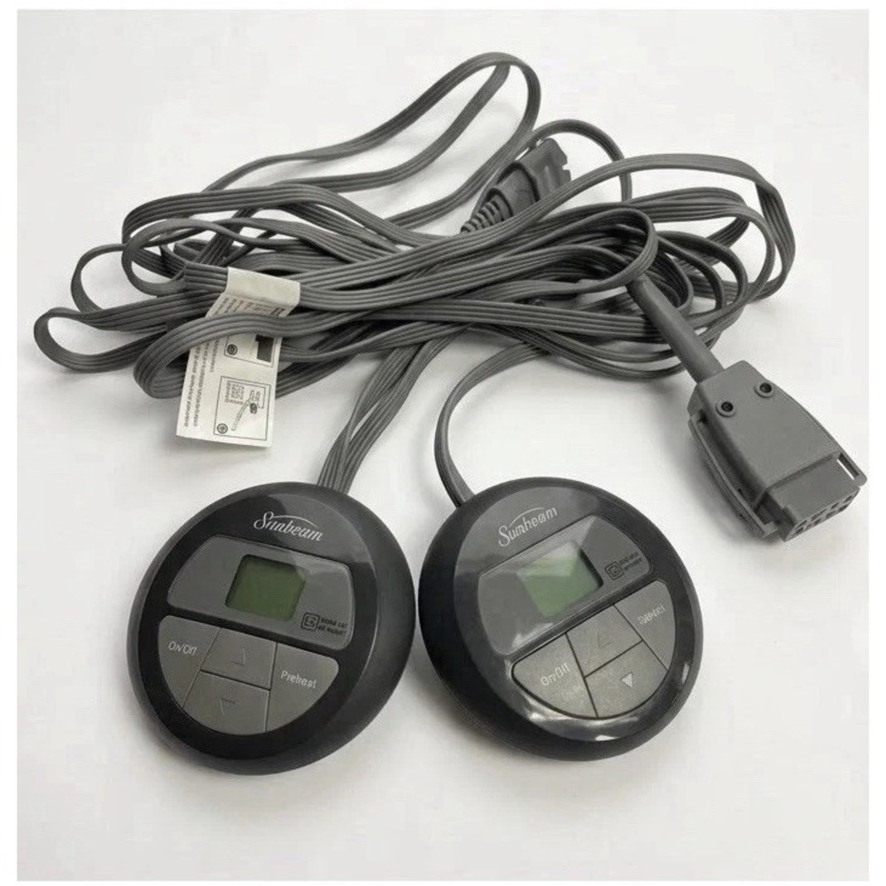 Sunbeam Z85KQ Dual Electric Heating Blanket Controllers 4 Prong Plug - NEW